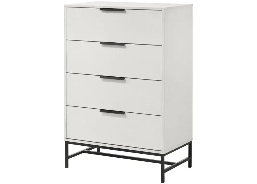 Sonora - 4-Drawer Bedroom Chest - White