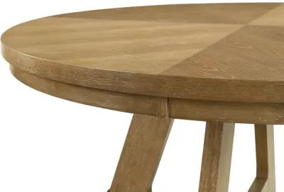 Danvers - Round Wood Dining Table - Brown Oak