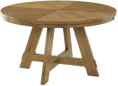 Danvers - Round Wood Dining Table - Brown Oak