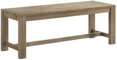 Scottsdale - Wood Trestle Base Dining Bench - Washed Brown