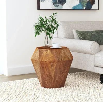 Jacinto - Octagonal Solid Mango Wood Side Table