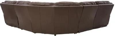 Dunleith - Chocolate - 5-Piece Power Reclining Sectional