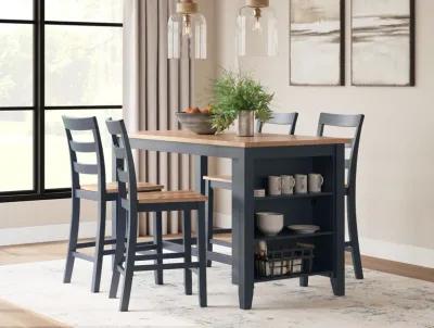 Gesthaven - Rectangular Dining Room Counter Set