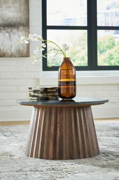 Ceilby - Black / Brown - Accent Cocktail Table