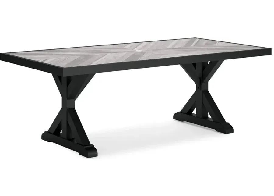 Beachcroft - Rect Dining Table W/Umb Opt