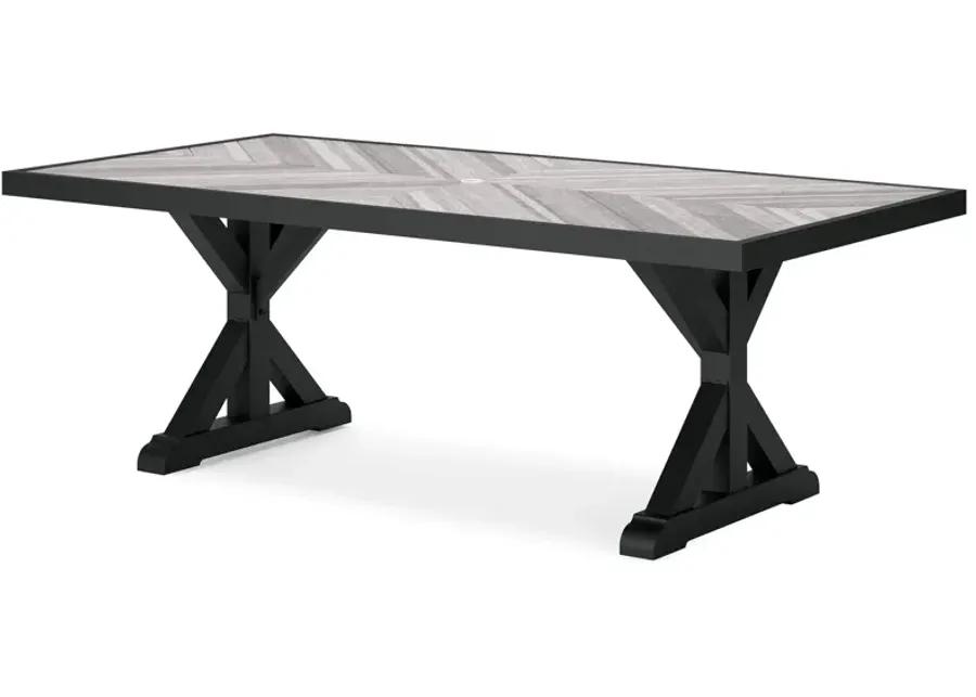 Beachcroft - Rect Dining Table W/Umb Opt