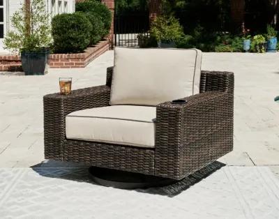 Coastline Bay - Brown - Swivel Lounge W/ Cushion