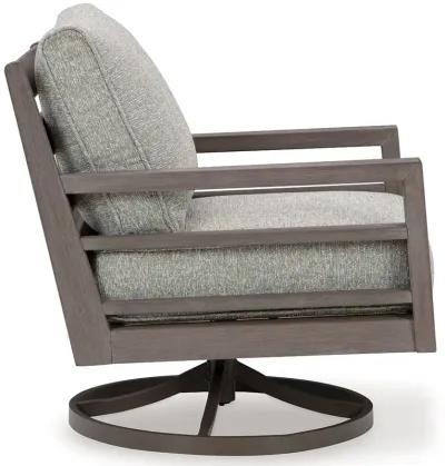 Hillside Barn - Gray / Brown - Swivel Lounge W/ Cushion