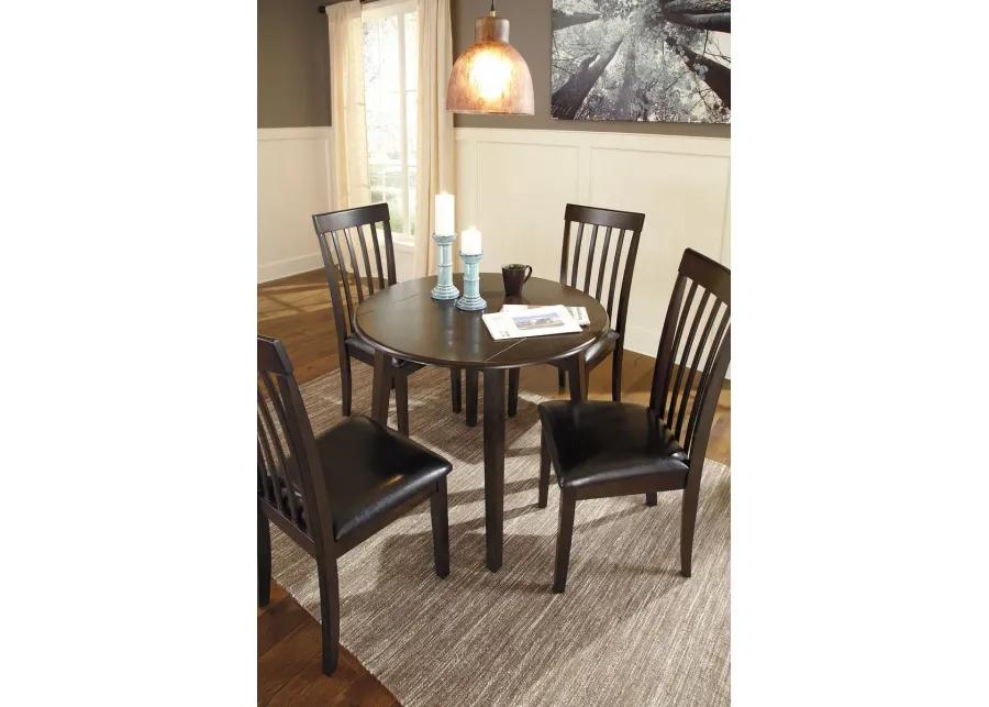 Hammis - Round Dining Drop Leaf Table Set