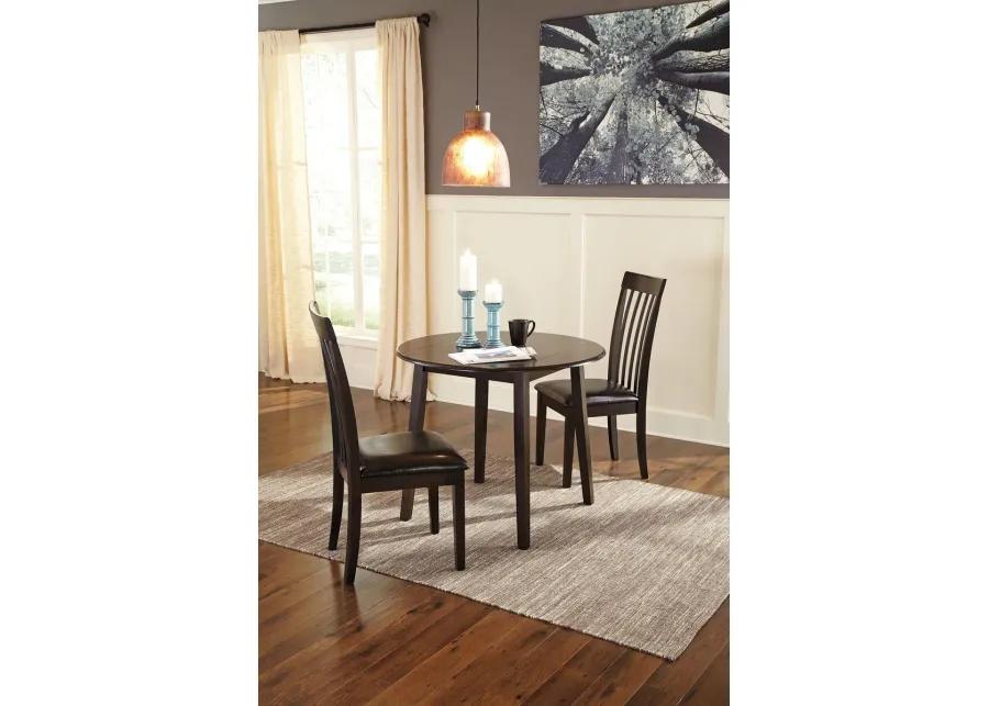 Hammis - Round Dining Drop Leaf Table Set