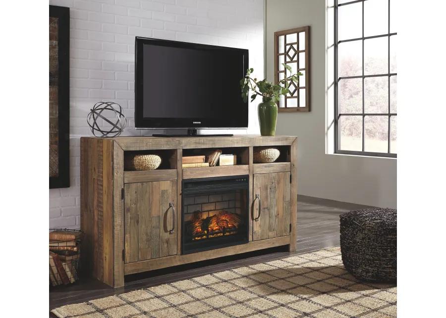 Sommerford - TV Stand With Fireplace Insert