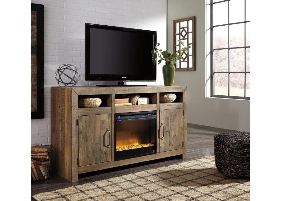 Sommerford - TV Stand With Fireplace Insert