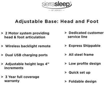 1100 Series - Hybrid Mattress, Adjustable Base