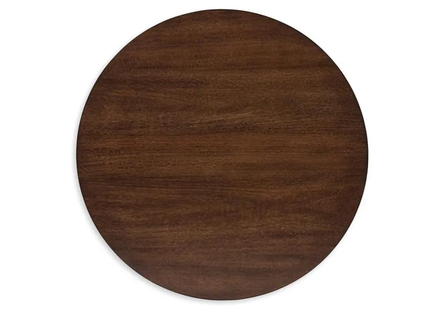 Korestone 2 - Dark Brown - Round End Table