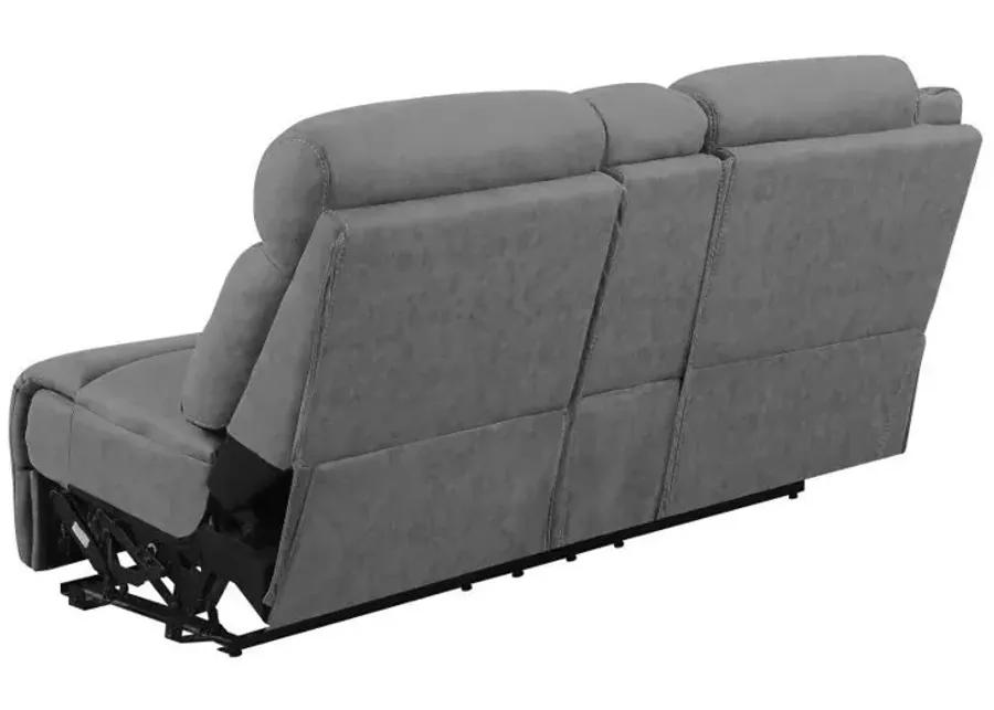 Higgins - LAF Power Loveseat - Gray