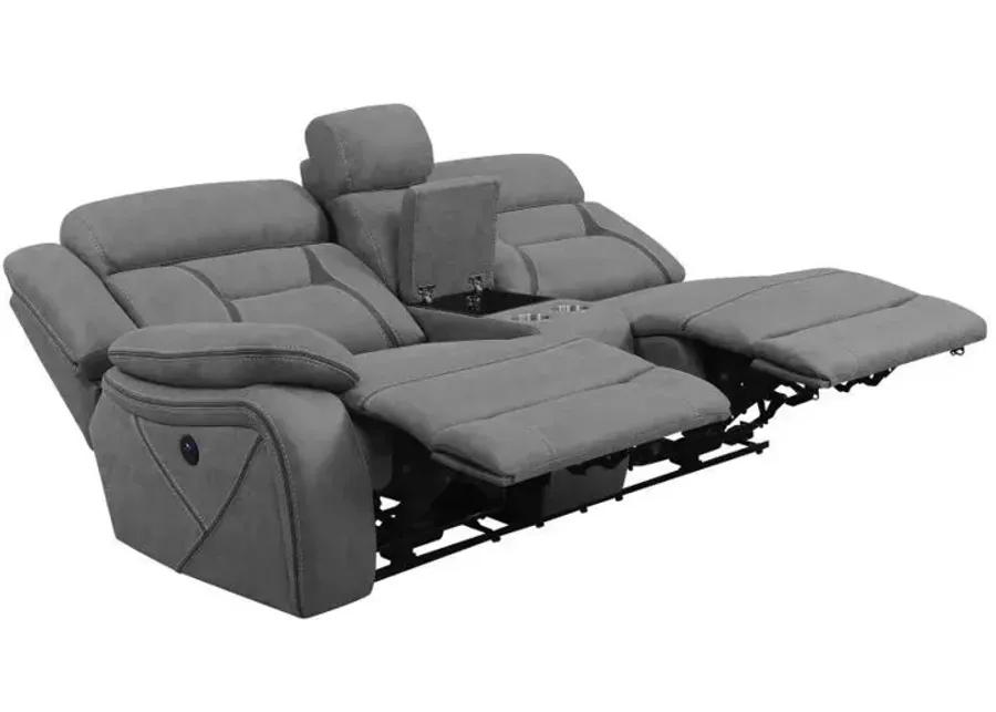 Higgins - LAF Power Loveseat - Gray