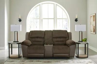 Dorman - Chocolate - Dbl Reclining Loveseat With Console