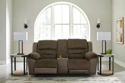 Dorman - Chocolate - Dbl Reclining Loveseat With Console