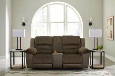 Dorman - Chocolate - Dbl Reclining Loveseat With Console