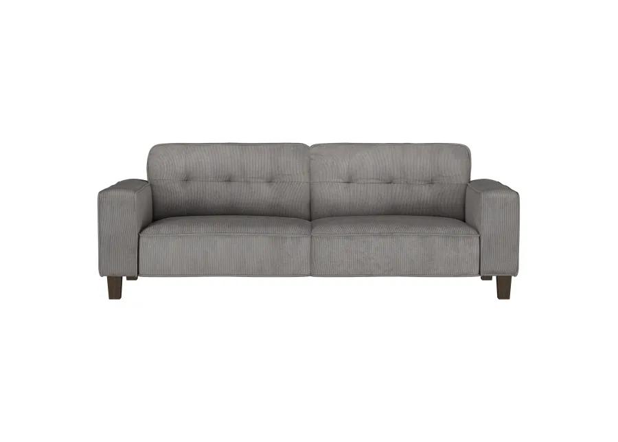 Deerhurst - Upholstered Tufted Track Arm Sofa - Charcoal