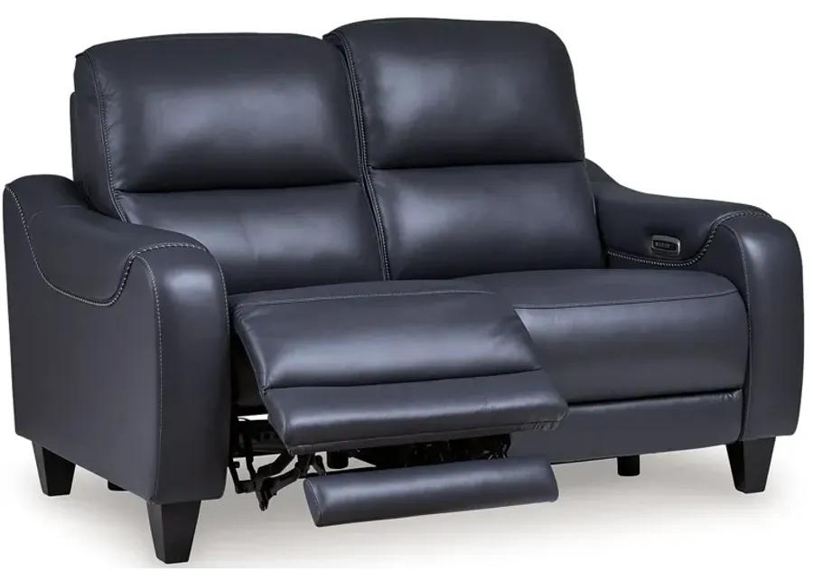 Mercomatic - Power Reclining Loveseat With Adj Headrest