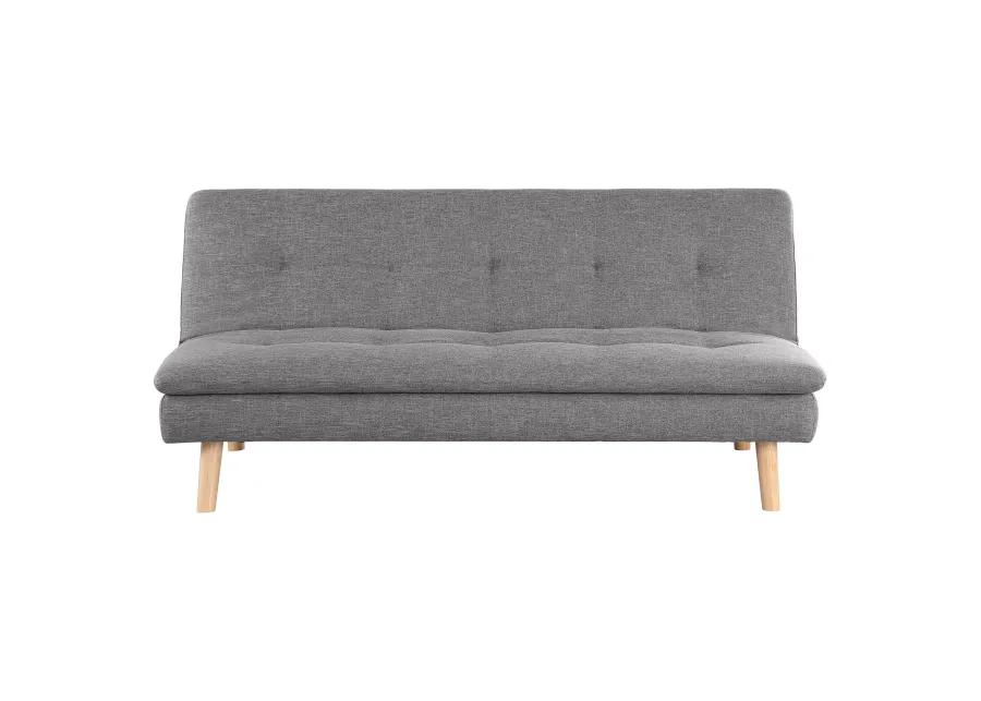 Scout - Upholstered Tufted Convertible Sofa Bed - Grey