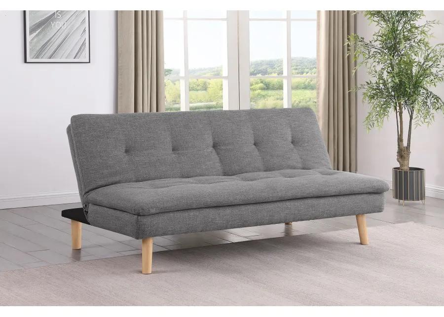 Scout - Upholstered Tufted Convertible Sofa Bed - Grey