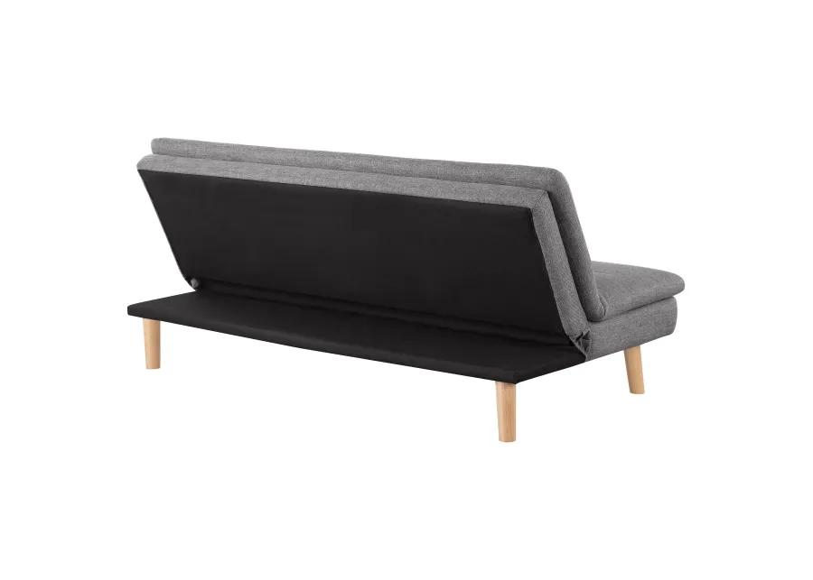 Scout - Upholstered Tufted Convertible Sofa Bed - Grey