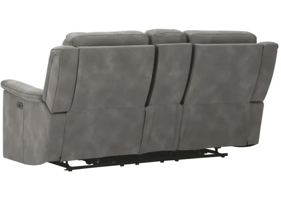 Next-Gen Durapella - Reclining Power Loveseat With Console