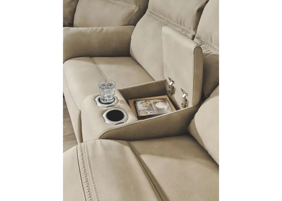 Next-Gen Durapella - Reclining Power Loveseat With Console