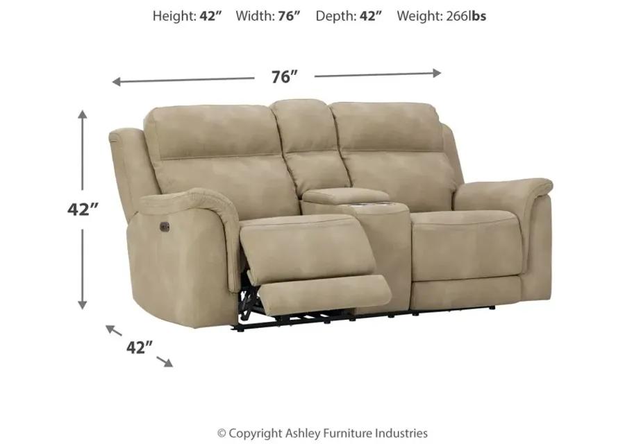 Next-Gen Durapella - Reclining Power Loveseat With Console