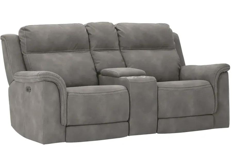 Next-Gen Durapella - Reclining Power Loveseat With Console