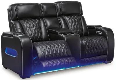 Boyington - Power Reclining Loveseat With Console/Adj Hdrst