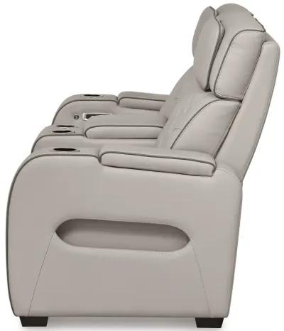 Boyington - Power Reclining Loveseat With Console/Adj Hdrst