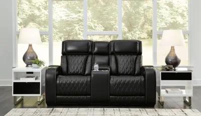 Boyington - Power Reclining Loveseat With Console/Adj Hdrst