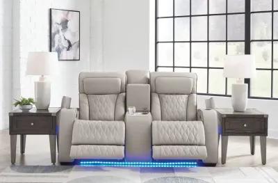 Boyington - Power Reclining Loveseat With Console/Adj Hdrst