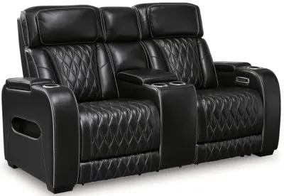 Boyington - Power Reclining Loveseat With Console/Adj Hdrst