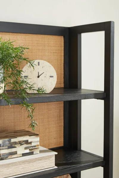 Abyard - Black / Natural - Bookcase