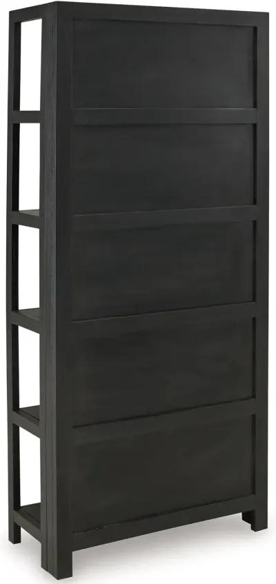 Abyard - Black / Natural - Bookcase