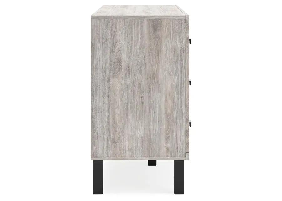 Vessalli - Black / Gray - Six Drawer Dresser