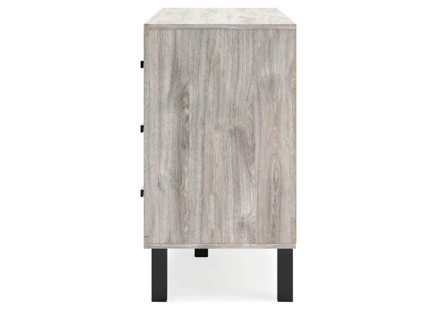 Vessalli - Black / Gray - Six Drawer Dresser