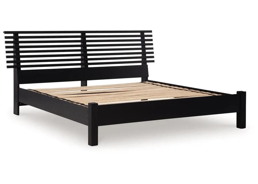 Danziar - Slat Panel Bed With Low Footboard Set