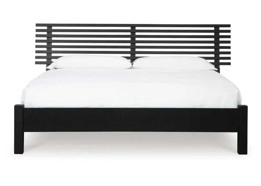 Danziar - Slat Panel Bed With Low Footboard Set