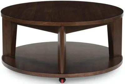 Korestone 2 - Dark Brown - Round Cocktail Table