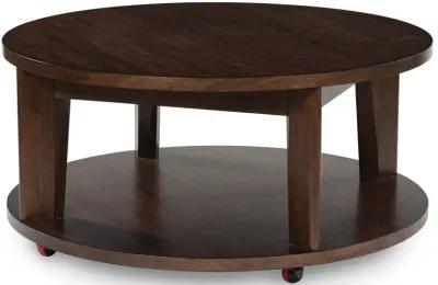 Korestone 2 - Dark Brown - Round Cocktail Table