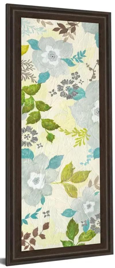 Fragrant Garden I By Tava Studios - Framed Print Wall Art - Blue