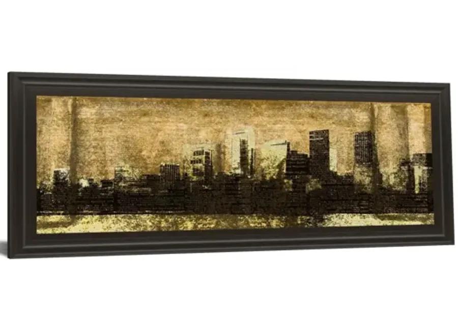 Defined City I By Sd Graphic Studio - Framed Print Wall Art - Black