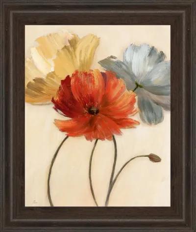 Poppy Palette I By Nan - Framed Print Wall Art - Red