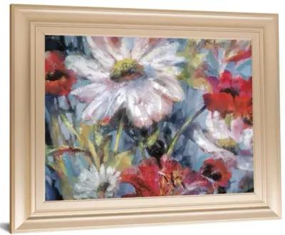 Tangled Garden I By Brent Heighton - Framed Print Wall Art - Blue