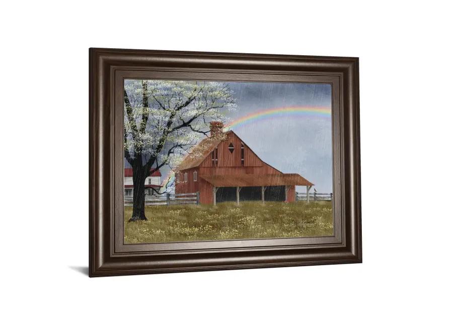 His Promise By Billy Jacobs - Framed Print Wall Art - Red